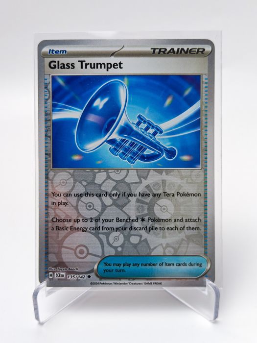 Glass Trumpet 135/142 reverse holo karta pokemon Stellar Crown