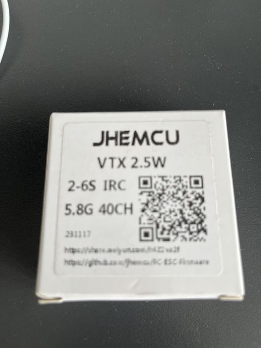 Відеопередавач JHEMCU VTX 2.5 Вт 5.8ГГц з мікрофоном для FPV і моделей на радіокеруванні