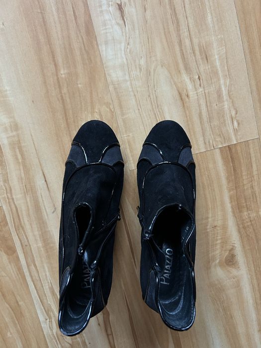 Botki zamszowe Palazzo nieocieplane