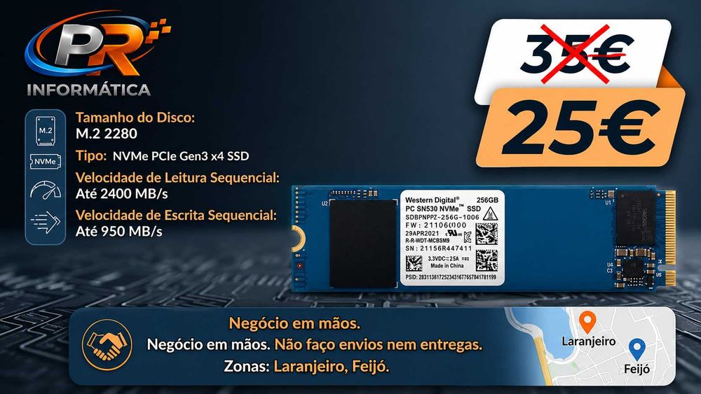 DISCO  M.2  NVMe  256gb  SSD