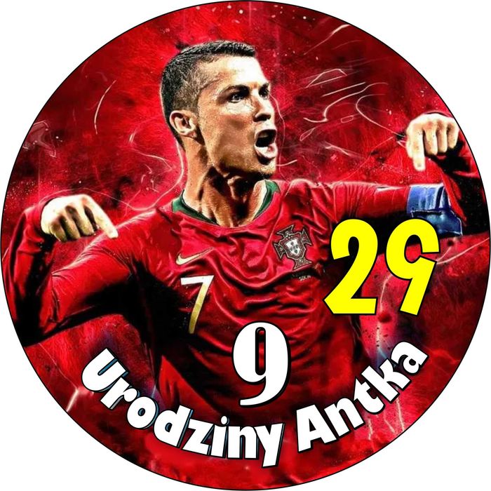 Pan Opłatek na tort - Piłka Nożna CRISTIANO RONALDO