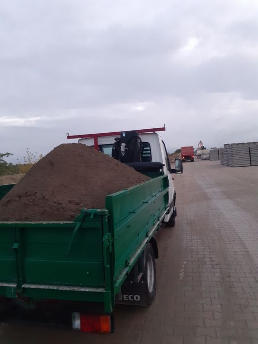 Beton podbudowa podsypka piach ziemia transport hds