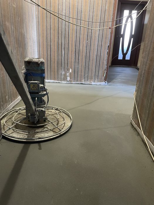 Стяжка підлоги,машинна стяжка, стяжка по теплій підлозі,