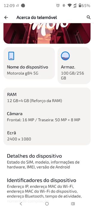 Motorola g84 5G 12gb/256gb