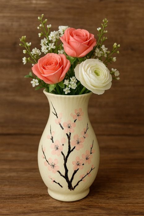 Висока напольна ваза. Висота 42 см