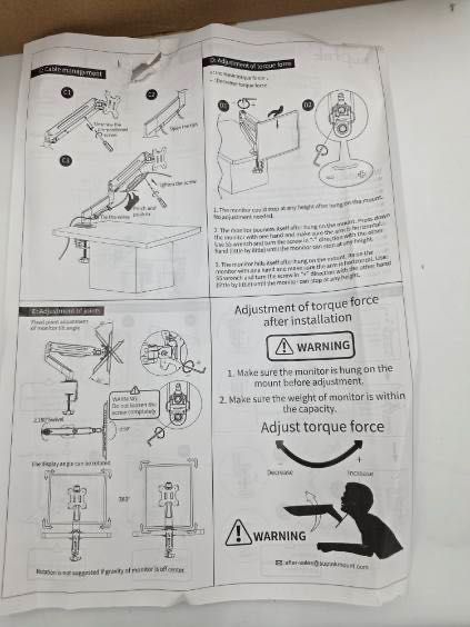 Uchwyt biurkowy do monitora marki Suptek, model D8W
