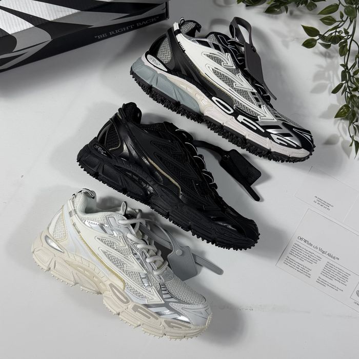 Кросівки Off-White Be Right Back 40-44 black white silver blue кроси офф вайт би райт бек out off ofice
