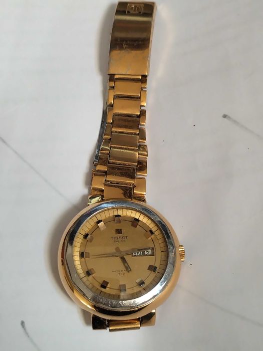 Relógio De Pulso Tissot Swiss Automático T12 Caixa Contraste PL