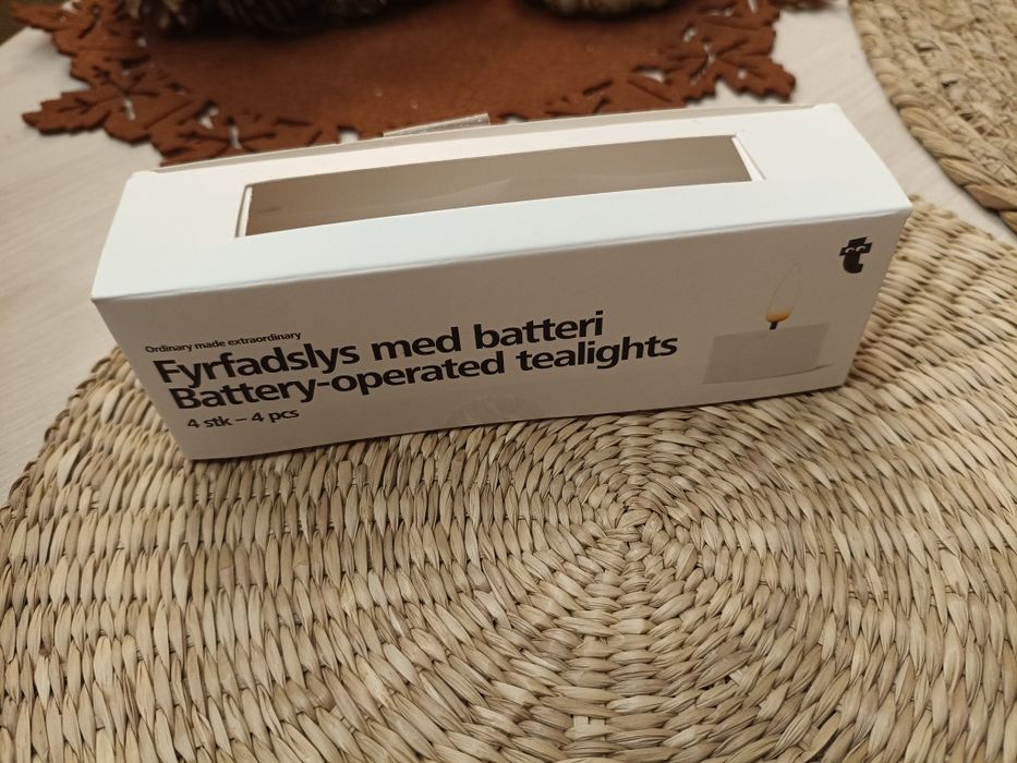 Cztery tealighty podgrzewacze LED na baterie Tiger
