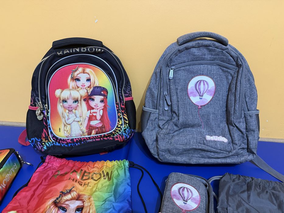 Plecaki zestaw BeQniq z piórnikami