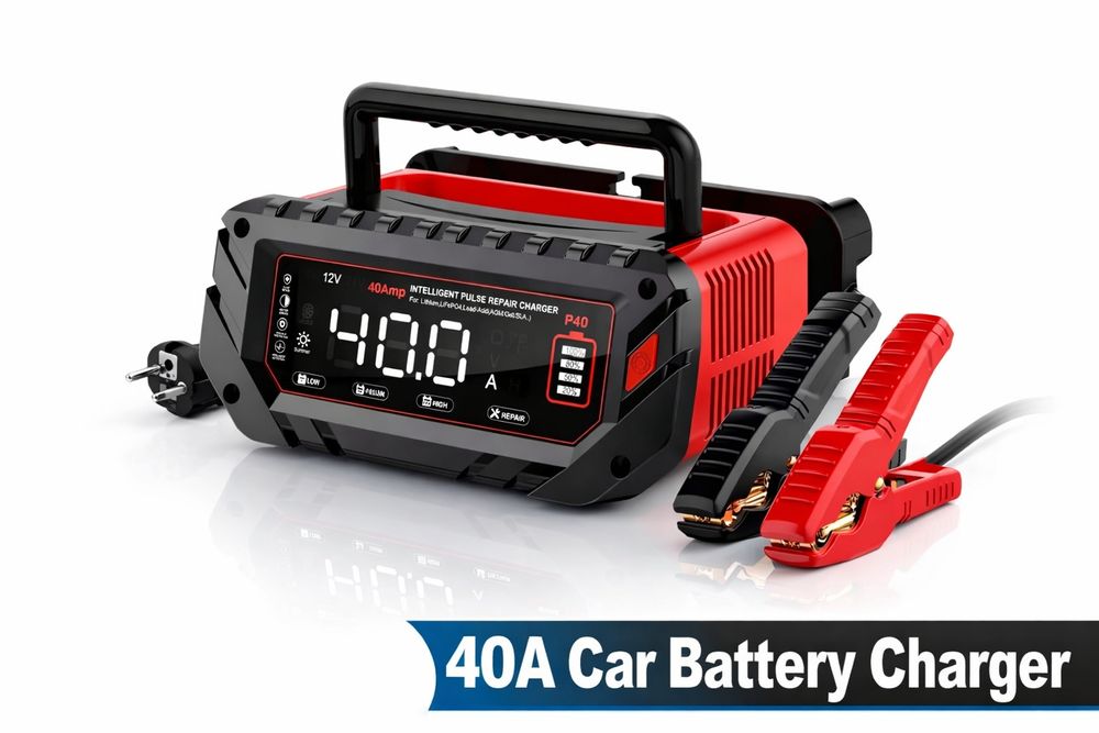 Зарядний пристрій HTRC P40 40A 12V 24V LiFePO4 AGM авто зарядка