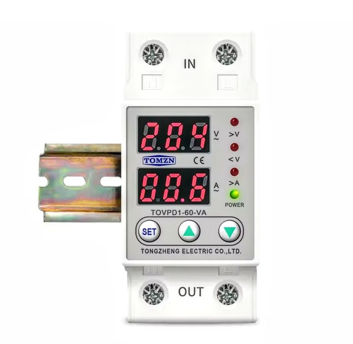 TOMZN Реле напруги Реле контроля напряжения ~230V до 40/63А