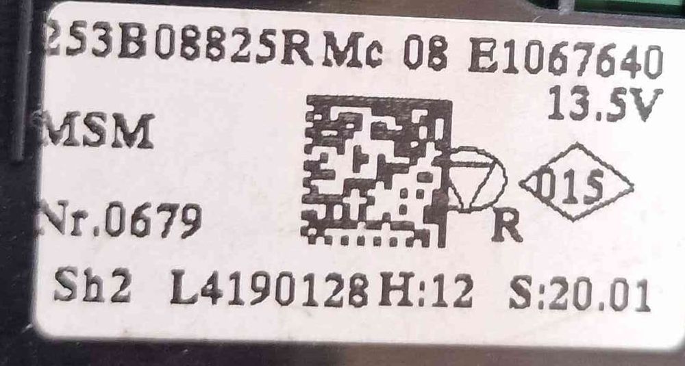 Conjunto de Botões 253B08825R - RENAULT CAPTUR I