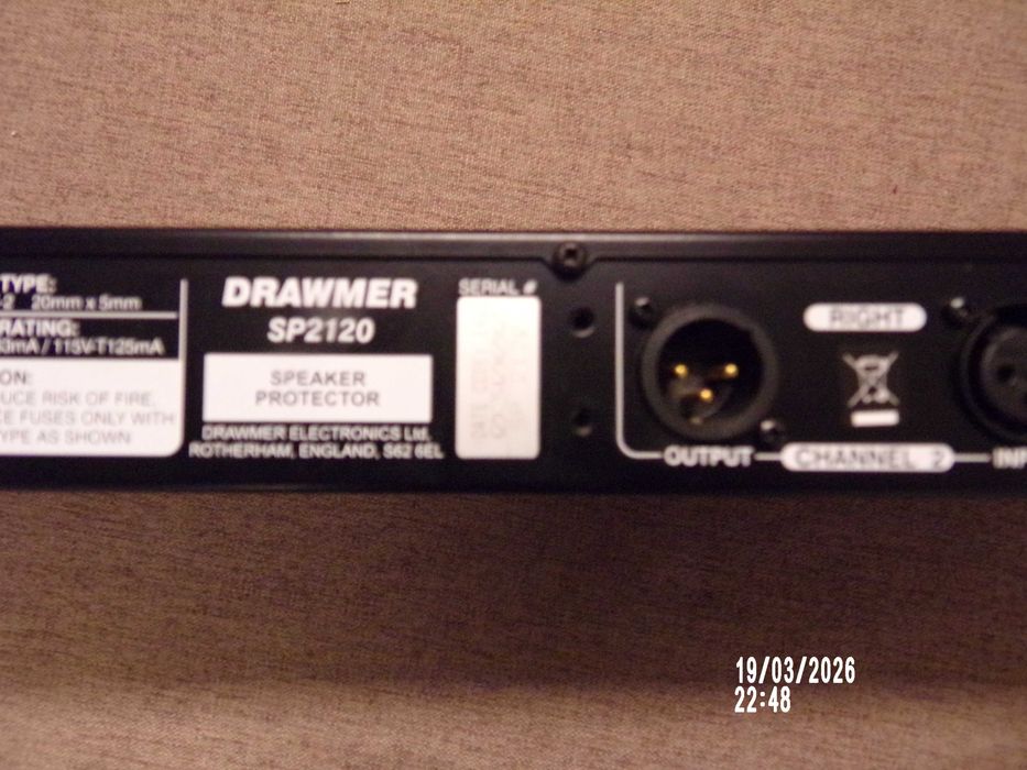 Protetor de colunas .Drawmer sp2120 - 500€