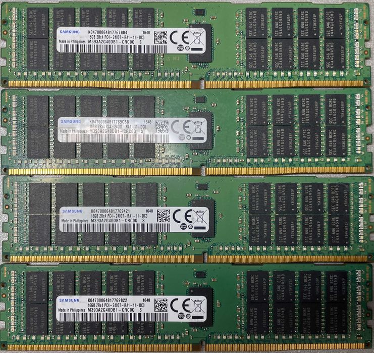 Серверна пам'ять Samsung 16Gb DDR4-2400 PC4-19200 RDIMM DDR4 ECC Reg