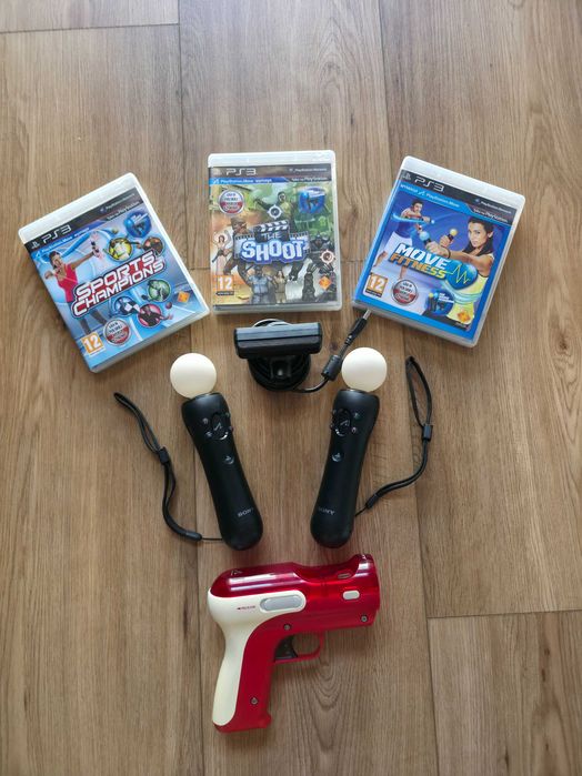 Konsola PlayStation 3 slim 1TB (upgrade pamięci) + zestaw Move + 1 pad + gry