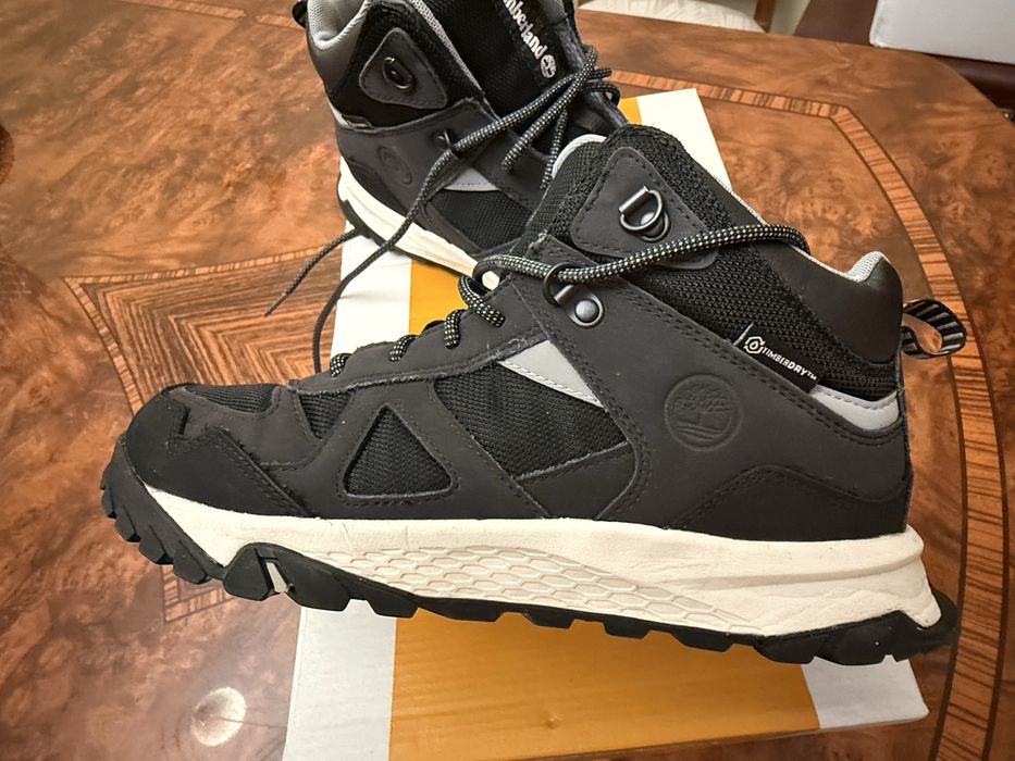 Ботинки для мальчика Timberland Lincoln Peak MID LC Waterprof HK JET BLACK оригинал