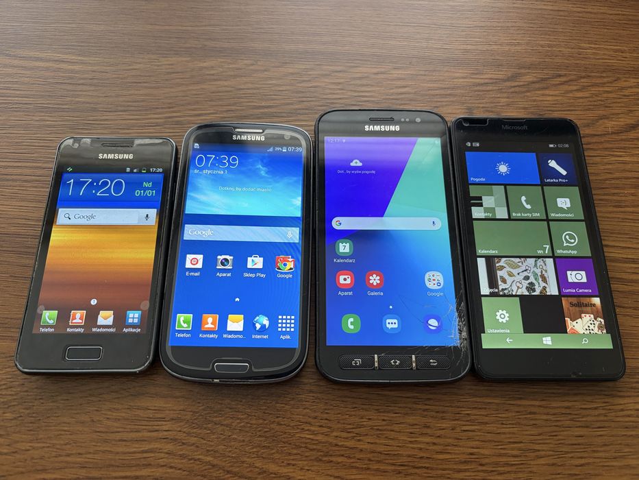 Używane telefony Samsung i Microsoft