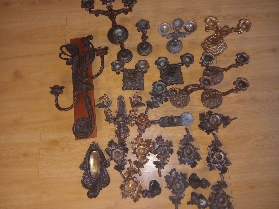 Продам винтажые подсвечники латунь времён СССР