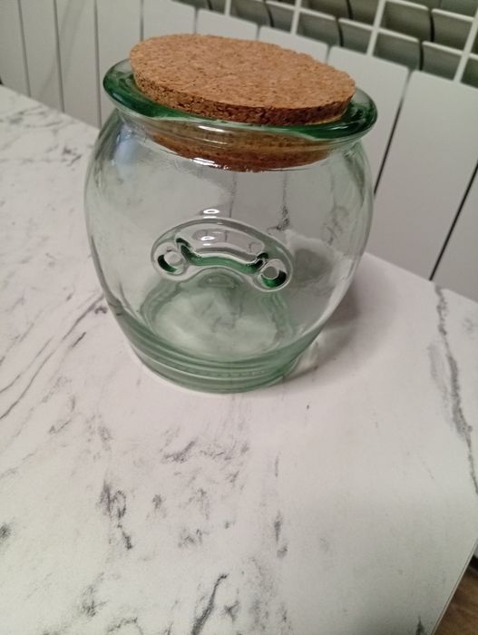 Komplet Vidreco szklana  beczka Puchatka