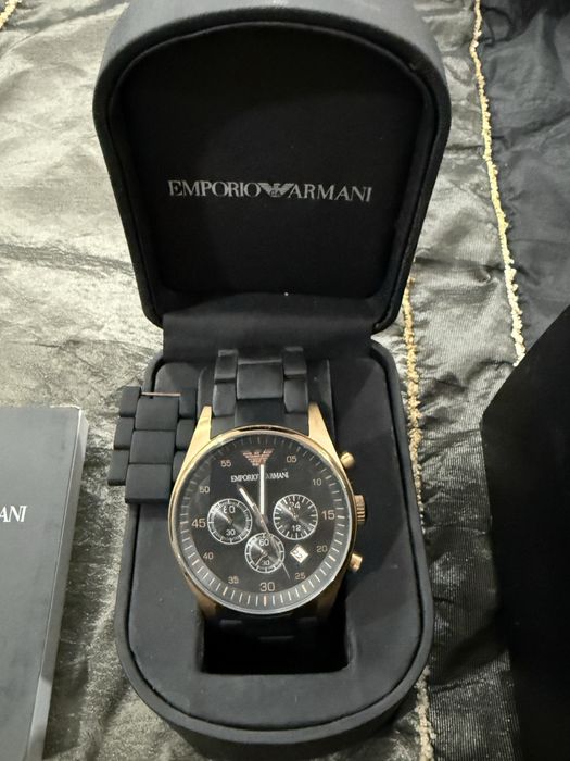 Relogio Armani Dourado Cronografo