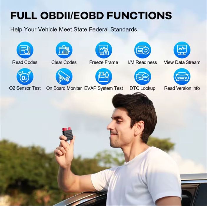 OBD2 Автосканер MUCAR BT200 – Повна діагностика авто | Android iOS | B