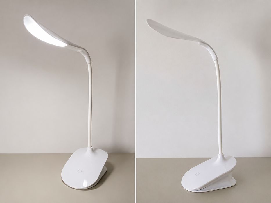 Candeeiro LED de Secretária Branco – Design Moderno