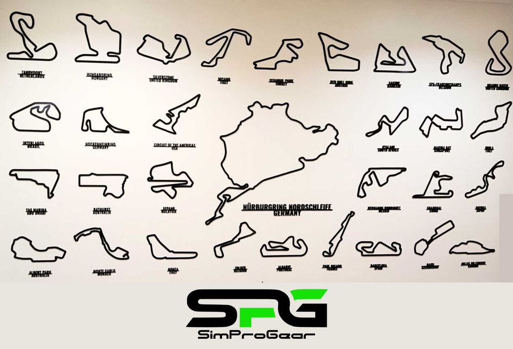 Pistas do Mundo - Circuitos F1 MotoGP Indycar e muito mais!-Decoração