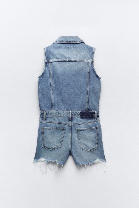 Джинсовий комбінезон Zara xs, ромпер, джинсовый комбинезон Зара