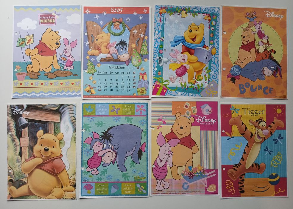 Kubuś Puchatek  karteczki duże