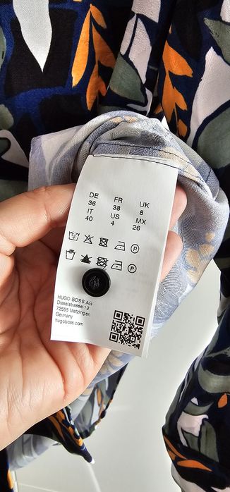 Koszula Hugo Boss 36 S Cupro Wiskoza