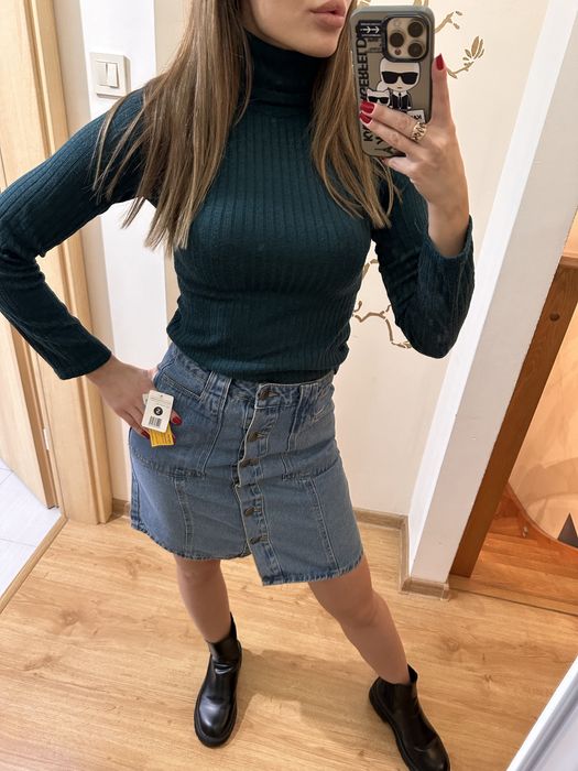 Golf / sweterek butelkowa zieleń