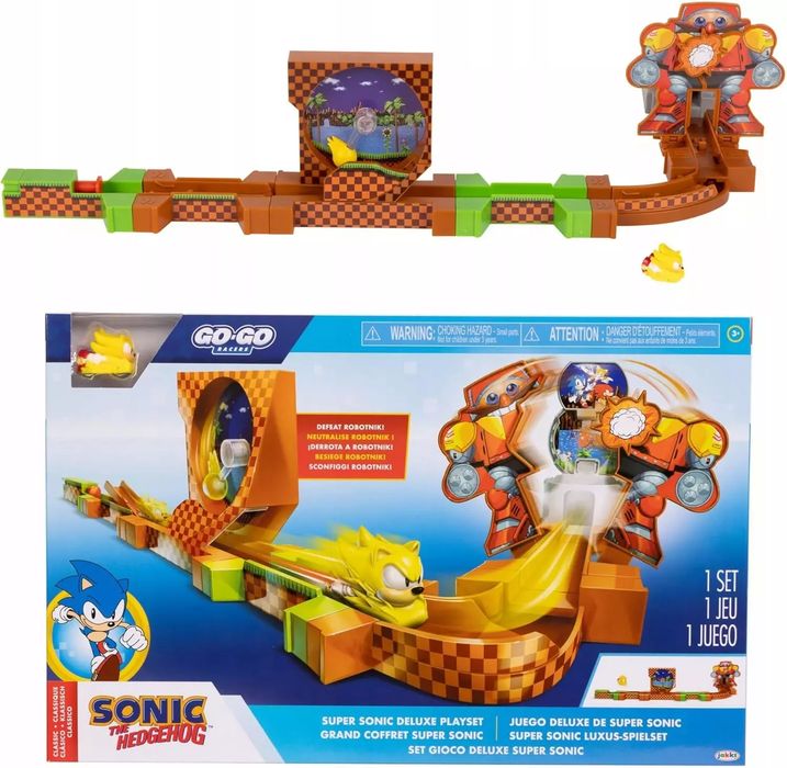 Sonic Go Go Racers Zestaw Delux, Pojazd. Nowy Produkt