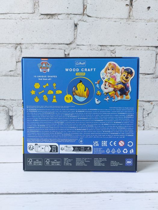 Drewniane puzzle Wood Craft Trefl Psi Patrol Nowe ekologiczne prezent