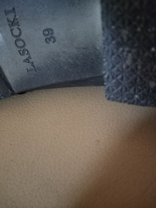 Sztyblety r.39 Botki Kozaki Damskie Lasocki skóra czarne j.nowe