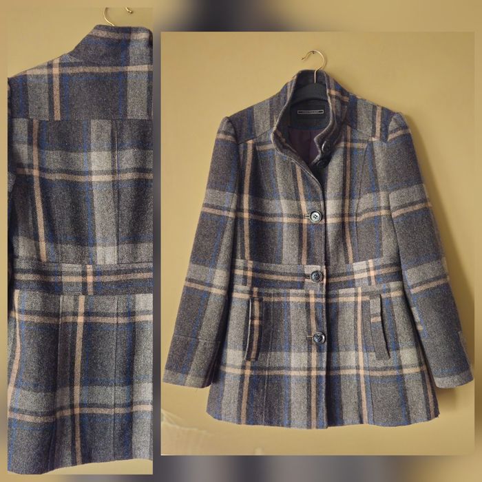 Wełniany płaszcz                           rozmiar 14  L/XL  Bhs, 55%