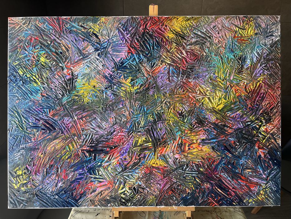 Quadro pintura abstracta