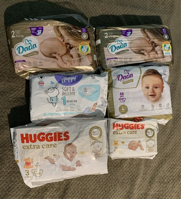 Підгузки Dada Huggies Bella Happy — різні розміри