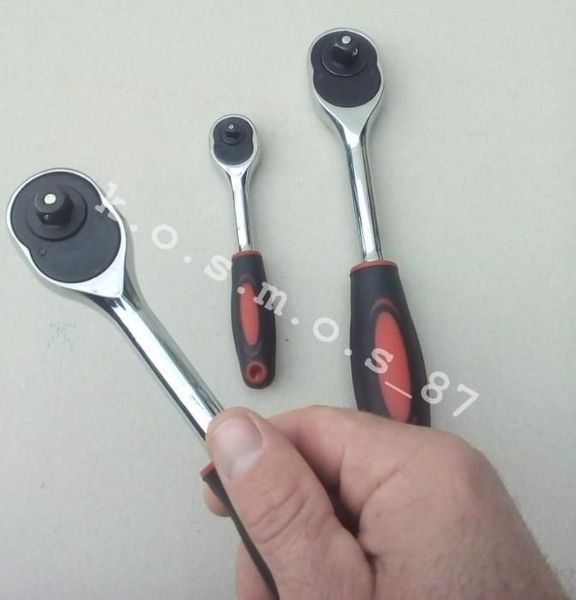 Трещотка для торцевых головок 1/2, 3/8, 1/4 Intertool тріскачка