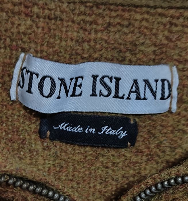 Вінтажний світер Stone Island Шерстяний, 1/3 zip Casual Drip Drill