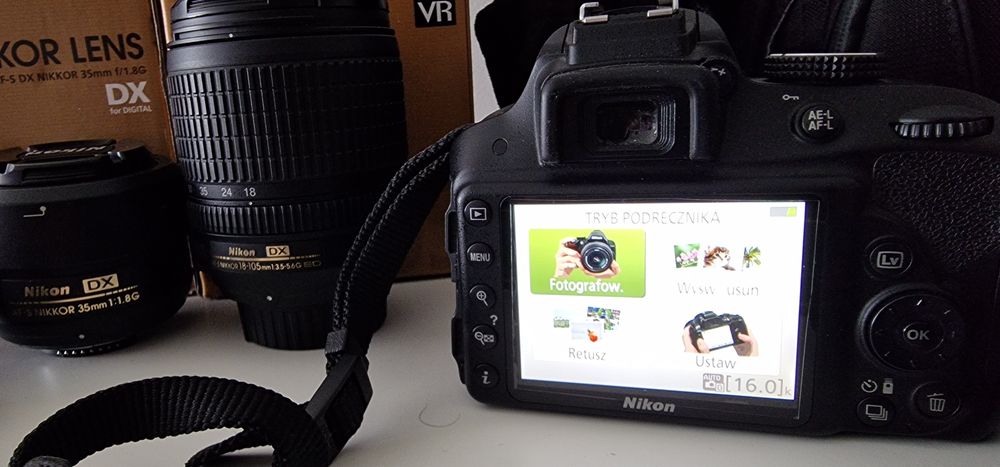Nikon d3300 2x obiektyw jak nowy