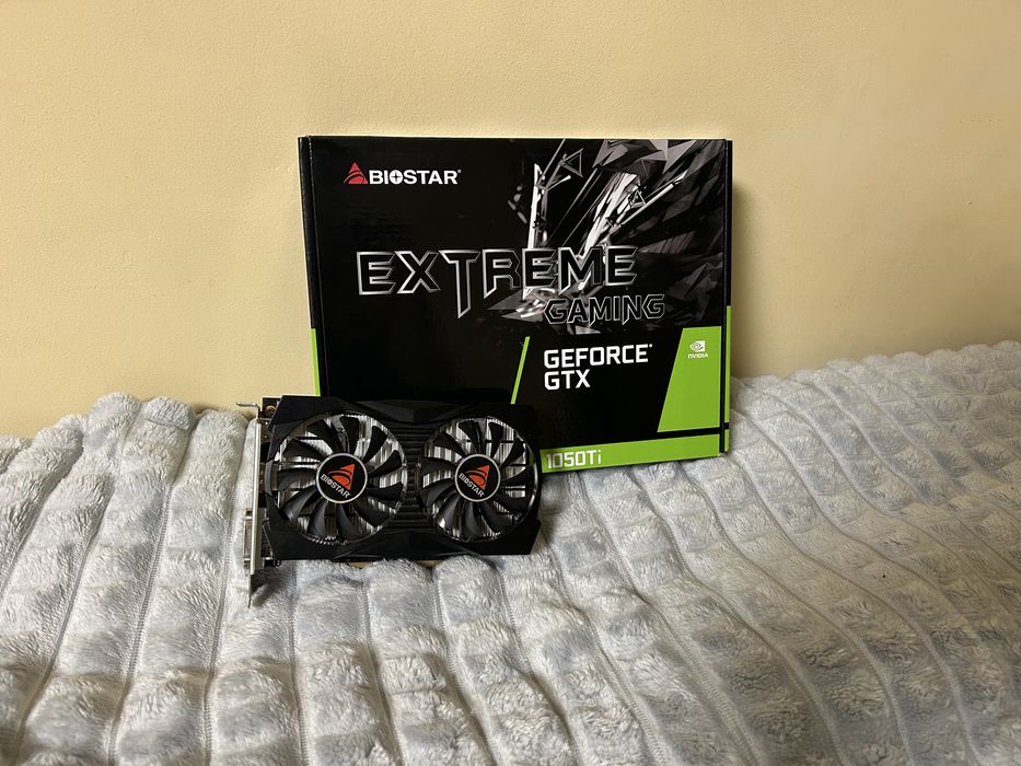 Тести! GTX  1050 Ti 4Gb Biostar Extreme Gaming Відеокарта хороший стан