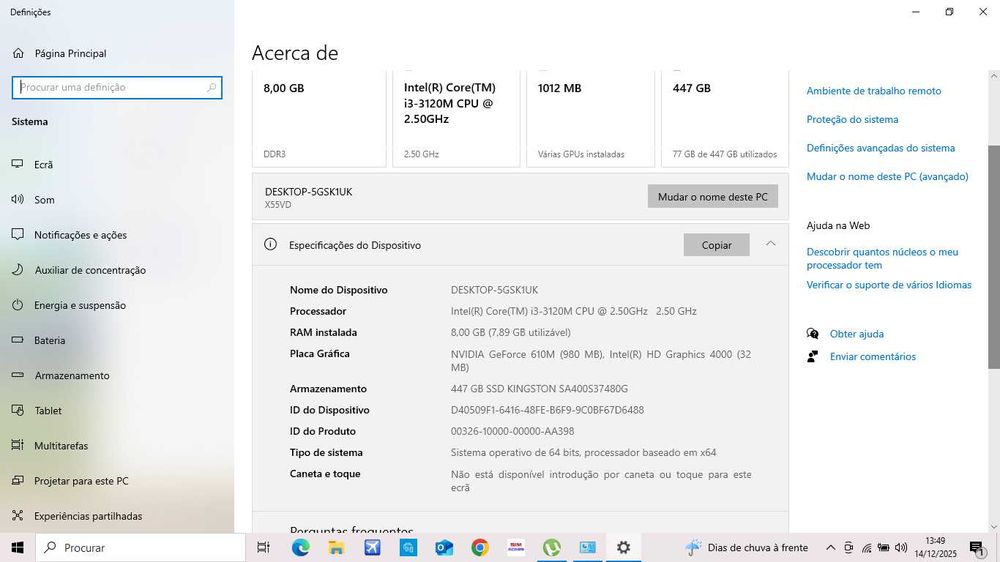 Portátil asus, como  nas fotos. Foi trocado o teclado.  Segue com  w10
