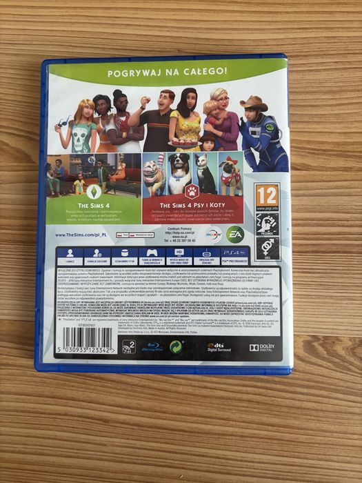 Gra na PS4 - ,,The sims 4 + zestaw specjalny psy i koty”
