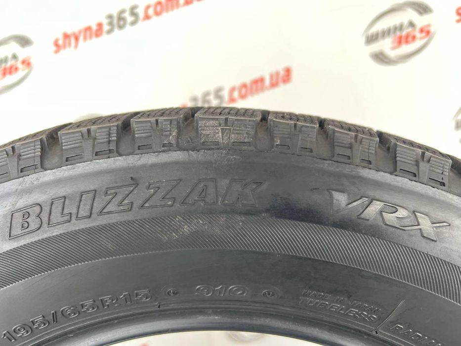 195/65 r15 bridgestone blizzak vrx 8mm шини бу зима