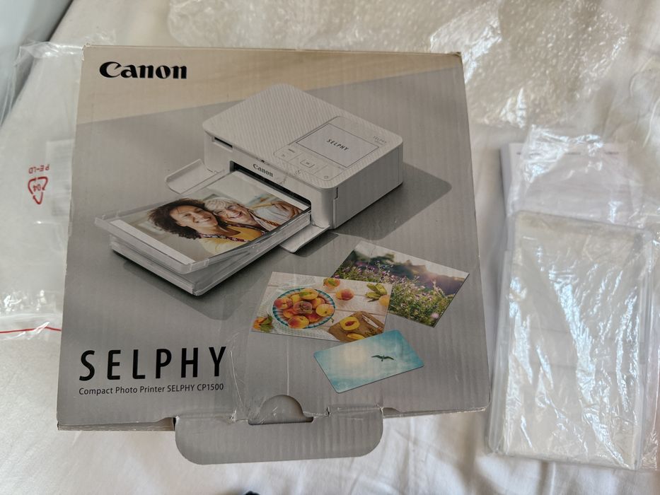Drukarka  do zdjec canon selphy cp1500 czarna jak nowa