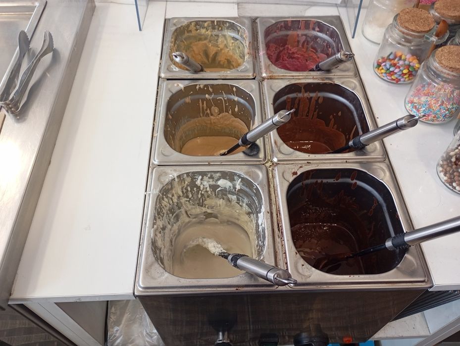 Cuba de inox "banho-maria" para chocolates