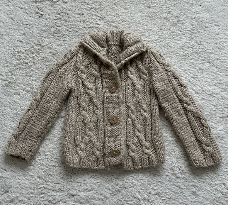 Вовняна плетена кофта