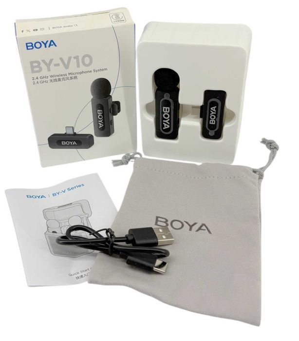 Bezprzewodowy mikrofon krawatowy  BOYA BY-V10