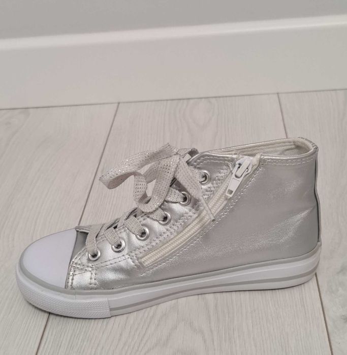 Trampki tenisówki buty 32 ekoskóra do kostki dziewczęce